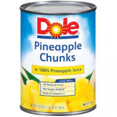 DOLE PINEAPPLE CHUNK 20OZ 